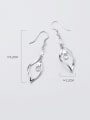 thumb 925 Sterling Silver Cubic Zirconia  Irregular Trend Hook Earring 2