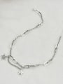 thumb Vintage Sterling Silver With Platinum Plated Fashion Star Necklaces 1