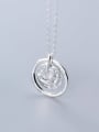 thumb 925 Sterling Silver Minimalist Round Pendant  necklace 0