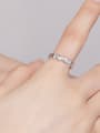 thumb 925 Sterling Silver Cubic Zirconia Star Dainty Band Ring 2