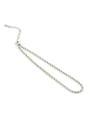 thumb 925 Sterling Silver Round Bead  Minimalist  Anklet 3