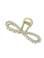 thumb Alloy Imitation Pearl Trend Number 8  Jaw Hair Claw 3