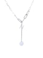 thumb 925 Sterling Silver Letter Vintage Lariat Necklace 3