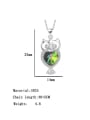 thumb 925 Sterling Silver Austrian Crystal Owl Classic Necklace 2