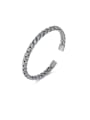 thumb Stainless steel Weave Hip Hop Cuff Bangle 0
