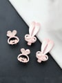 thumb Cute Rabbit Alloy Resin Multi Color Jaw Hair Claw 0