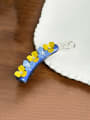 thumb Cellulose Acetate Flower Alloy Multi Color Hair Barrette 3