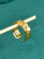thumb Titanium Steel Geometric Vintage Band Ring 1
