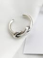 thumb 925 Sterling Silver knot Vintage Free Size Band Ring 0