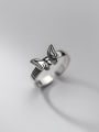 thumb 925 Sterling Silver Butterfly Vintage Band Ring 2