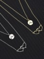 thumb 925 Sterling Silver Heart Minimalist Multi Strand Necklace 2
