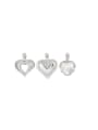 thumb 925 Sterling Silver Vintage Heart Pendant 0