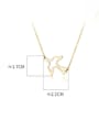 thumb 925 Sterling Silver Minimalist  Hollow Bird Pendant Necklace 2