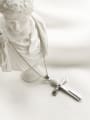 thumb 925 Sterling Silver Simple Cross Pendant Necklace 2