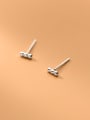 thumb 925 Sterling Silver Geometric Minimalist Stud Earring 4