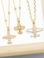 thumb Brass Cubic Zirconia Irregular Minimalist Necklace 0