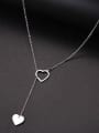 thumb Titanium Steel Heart Minimalist Lariat Necklace 1