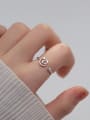 thumb 925 Sterling Silver Cat Minimalist Band Ring 2