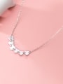 thumb 925 Sterling Silver Simple glossy heart Necklace 0