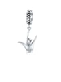 thumb 925 Sterling Silver With  White Gold Plated Cute Gesture Pendants charms 0