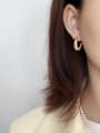 thumb 925 Sterling Silver Vintage Curved Twist Single Earring 2