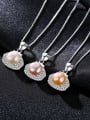 thumb 925 Sterling Silver Freshwater Pearl multi color fashion Shaped Pendant Necklace 1