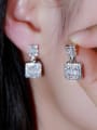 thumb Brass Cubic Zirconia Luxury Geometric  Earring and Necklace Set 3