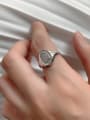 thumb 925 Sterling Silver Vintage sunflower free size Ring 2