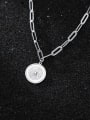 thumb 925 Sterling Silver Round Vintage Lariat Necklace 1