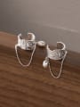 thumb 925 Sterling Silver Geometric Vintage Clip Earring 0