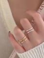 thumb 925 Sterling Silver Heart Minimalist Stackable Ring 1