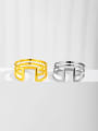 thumb 925 Sterling Silver Geometric Minimalist Stackable Ring 1