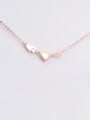 thumb Titanium Smooth Wings Heart  Necklace 1