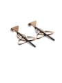thumb Stainless Steel Hollow Triangle Minimalist Drop Earring 0