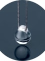 thumb 925 Sterling Silver Imitation Crystal Water Drop Minimalist Necklace 3