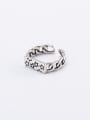 thumb 925 Sterling Silver Star Vintage  Geometric chain Band Ring 1