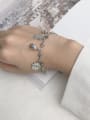 thumb Vintage Sterling Silver With Antique Silver Plated Vintage Geometric Bracelets 1