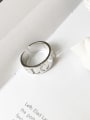 thumb 925 Sterling Silver Letter Minimalist Free Size  Ring 1