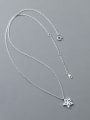 thumb 925 Sterling Silver Snowflake Minimalist Necklace 3