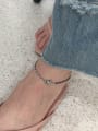 thumb 925 Sterling Silver Star Vintage Anklet 1