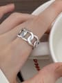 thumb 925 Sterling Silver Geometric Vintage Band Ring 3