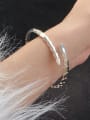 thumb 925 Sterling Silver Snake Vintage Cuff Bangle 1