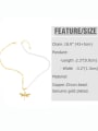 thumb Brass Imitation Pearl Dragonfly Hip Hop Necklace 1