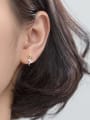 thumb 925 Sterling Silver Flower Cute Stud Earring 1