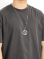 thumb Stainless steel Chain Alloy Pendant  Geometric Hip Hop Long Strand Necklace 1