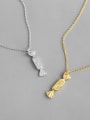 thumb S925 pure silver simple bow candy Necklace 0