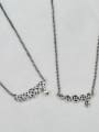 thumb Vintage Sterling Silver With Gun Plated Vintage Round Necklaces 0