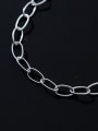 thumb 925 Sterling Silver Geometric Minimalist Link Bracelet 1