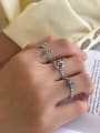 thumb 925 Sterling Silver Cross Vintage Band Ring 2