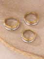 thumb Stainless steel Geometric Minimalist Stackable Ring 0